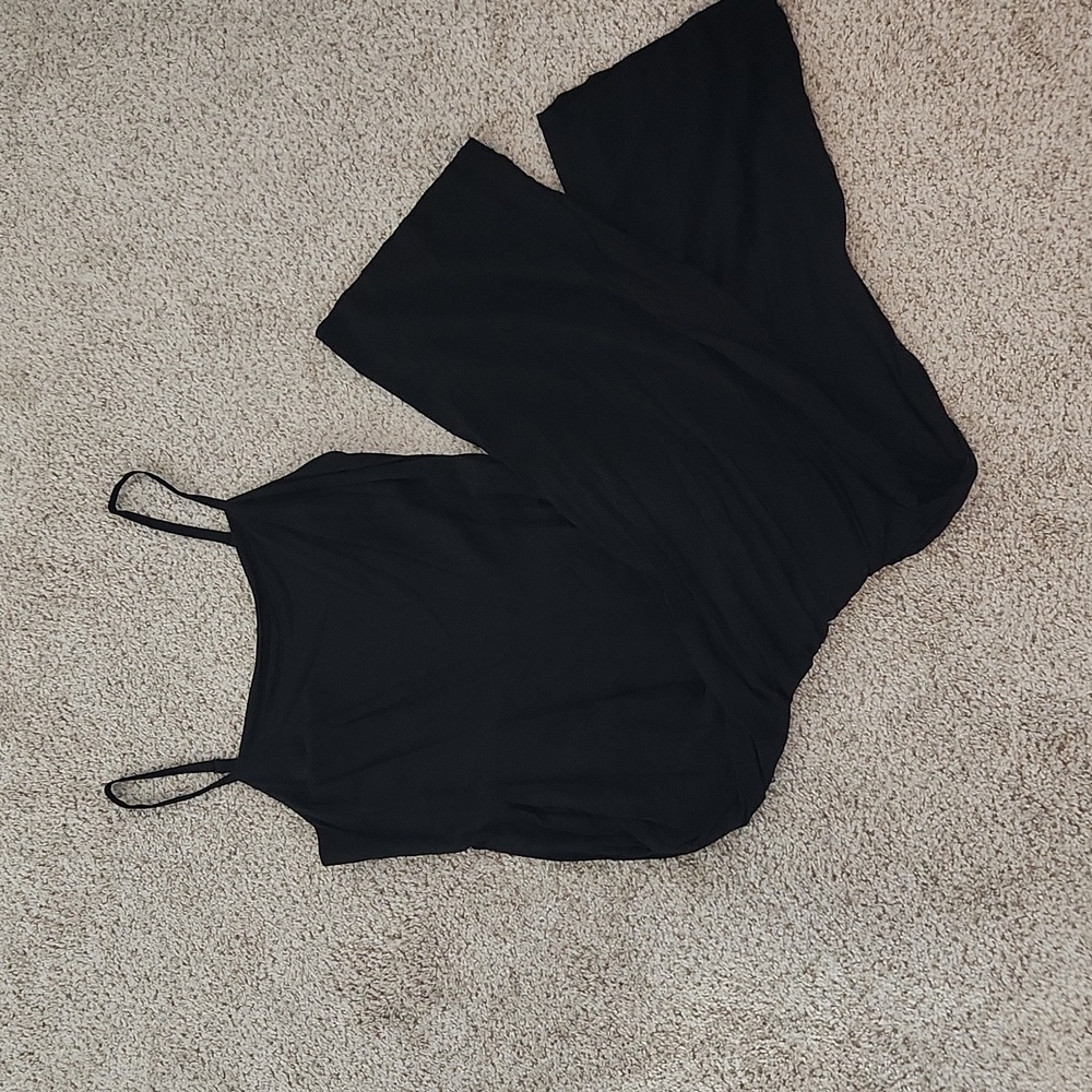 Black linen jumpsuit